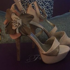 Cream Platform Sandals